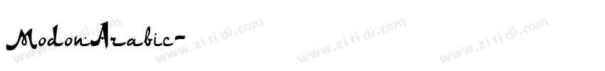 ModonArabic字体转换