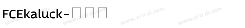 FCEkaluck字体转换