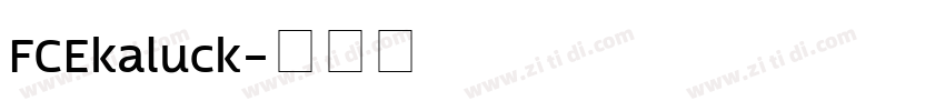 FCEkaluck字体转换