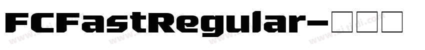 FCFastRegular字体转换