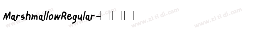MarshmallowRegular字体转换