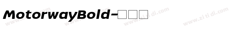 MotorwayBold字体转换