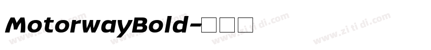 MotorwayBold字体转换