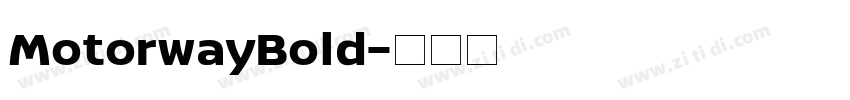MotorwayBold字体转换
