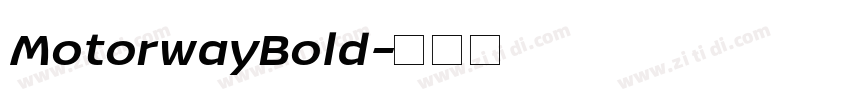 MotorwayBold字体转换