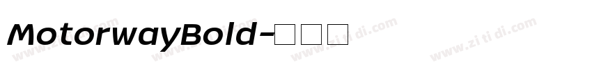 MotorwayBold字体转换
