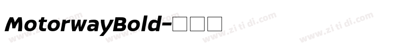 MotorwayBold字体转换