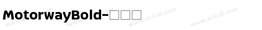 MotorwayBold字体转换
