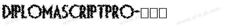 DiplomaScriptPro字体转换