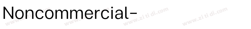 Noncommercial字体转换