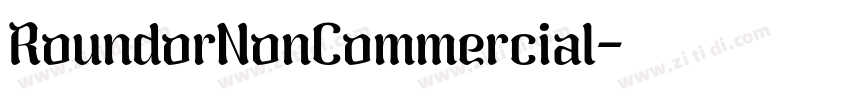 RoundorNonCommercial字体转换