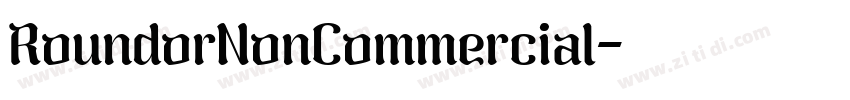RoundorNonCommercial字体转换