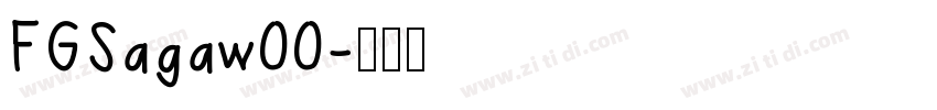 FGSagaw00字体转换