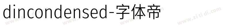 dincondensed字体转换