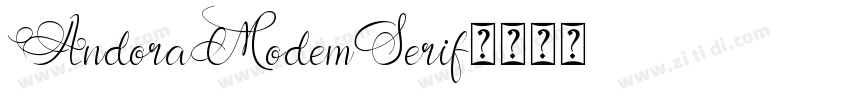 AndoraModemSerif字体转换