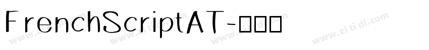 FrenchScriptAT字体转换