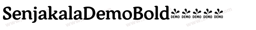 SenjakalaDemoBold◆字体转换