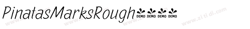 PinatasMarksRough字体转换