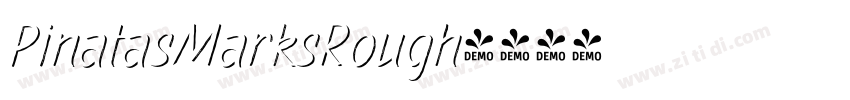 PinatasMarksRough字体转换