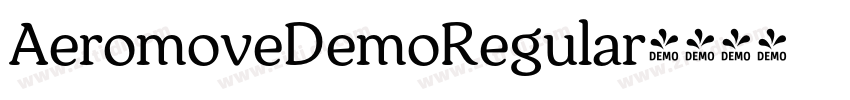 AeromoveDemoRegular字体转换