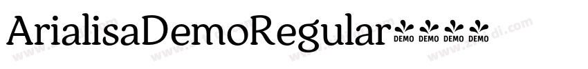 ArialisaDemoRegular字体转换