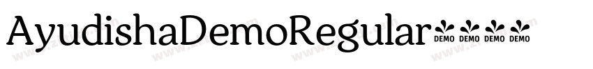 AyudishaDemoRegular字体转换 AyudishaDemoRegular字体转换