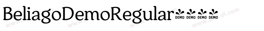 BeliagoDemoRegular字体转换