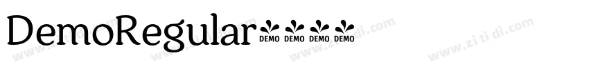 DemoRegular字体转换