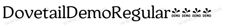 DovetailDemoRegular字体转换