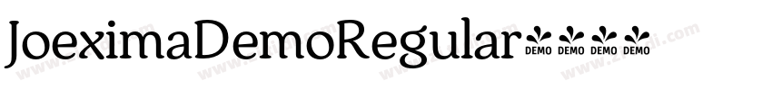 JoeximaDemoRegular字体转换