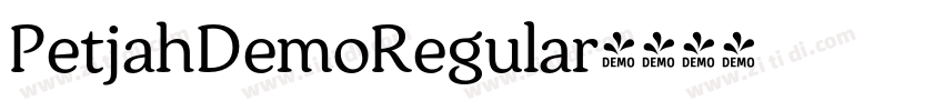 PetjahDemoRegular字体转换