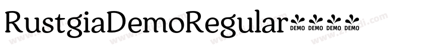 RustgiaDemoRegular字体转换