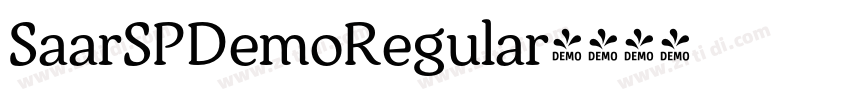 SaarSPDemoRegular字体转换