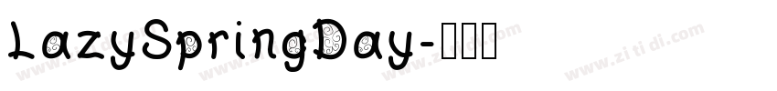 LazySpringDay字体转换