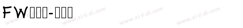 FW筑紫黑字体转换