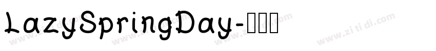 LazySpringDay字体转换