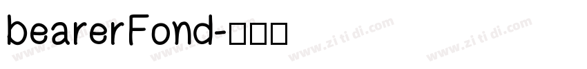 bearerFond字体转换