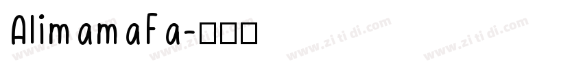 AlimamaFa字体转换