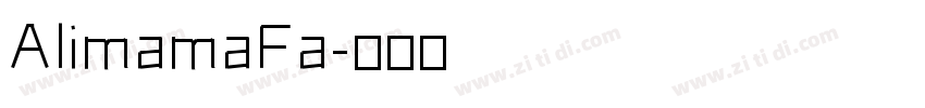 AlimamaFa字体转换