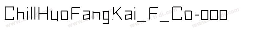 ChillHuoFangKai_F_Co字体转换