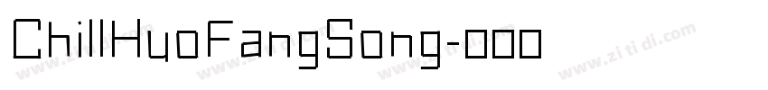 ChillHuoFangSong字体转换