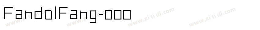 FandolFang字体转换