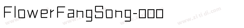 FlowerFangSong字体转换