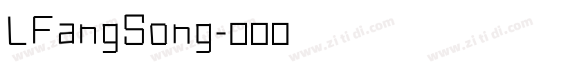 LFangSong字体转换