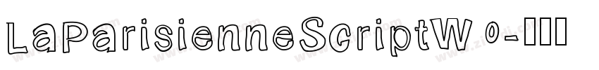 LaParisienneScriptW0字体转换