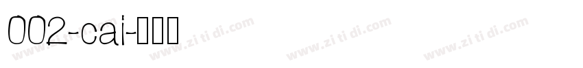 002-cai字体转换
