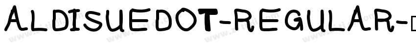 ALDISUEDOT-REGULAR字体转换