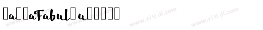 JandaFabulous字体转换