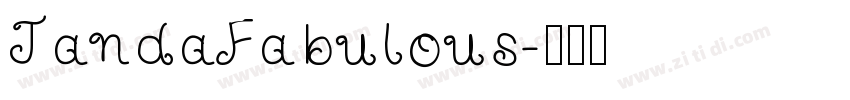 JandaFabulous字体转换