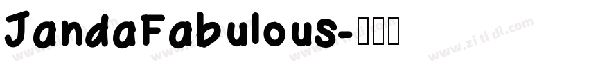 JandaFabulous字体转换